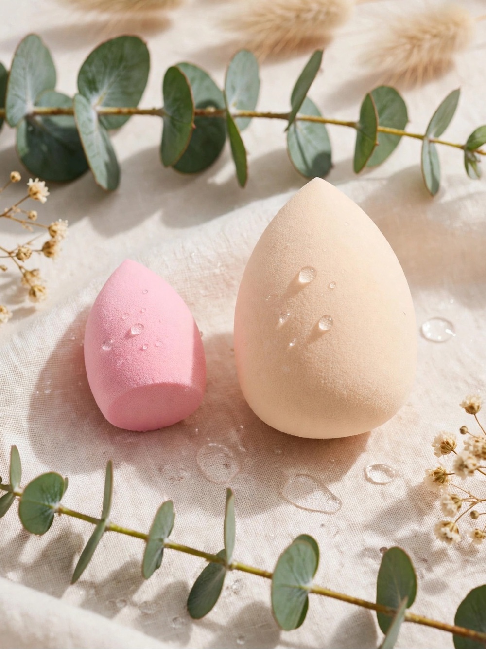 NEW Makeup Sponge Set – Beauty Blender Dupe | Full Size + Mini + Gift Pouch